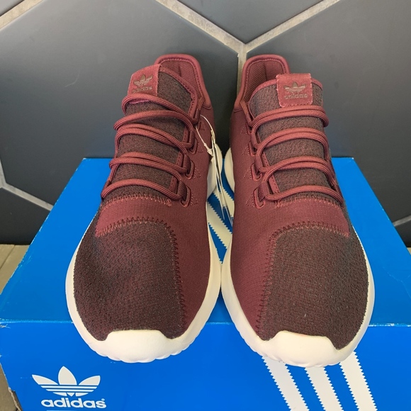 adidas tubular shadow maroon